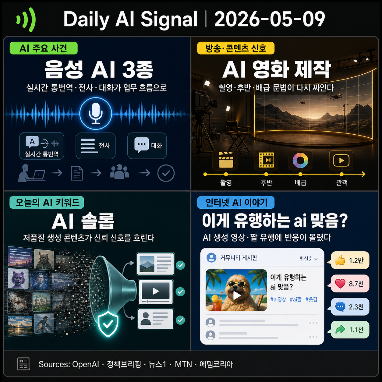 OpenAI, 실시간 음성 통번역·전사 기능 공개